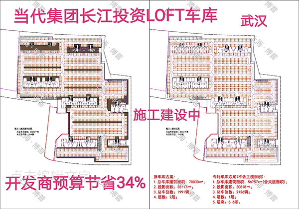 津南当代武汉春风十里LOFT专利车库（上海博普授权）